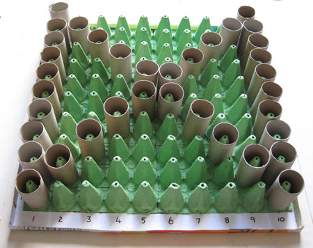 Counting board made from recycled materials Counting board