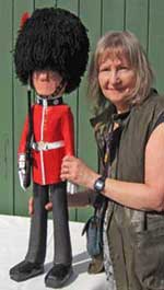 The extra length of jacket and final details were applied to make a smart Coldstream Guard. Guardsman06.jpg