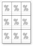 percentage signs