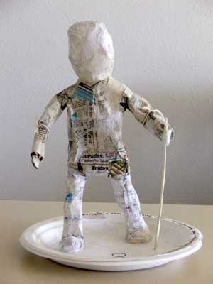 Basic paper figure (partially covered with tissue)