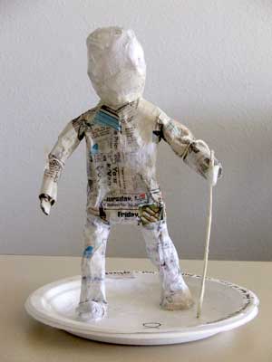 Basic paper figure (partially covered with tissue) Basic paper figure (partially covered with tissue)
