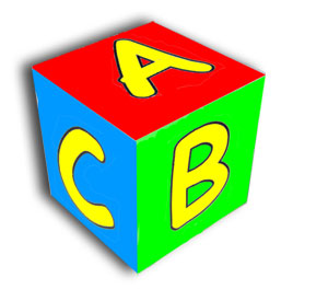 Learning Letters ABC cube