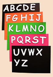 Cut out letters for posters and notices Cut out letters