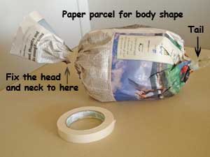 How to make a newspaper dog step 1 How to make a newspaper dog step 1