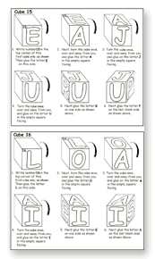 instructions for cubes 15 and 16