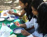 Marbling Workshop at the I−Center, Stanford University