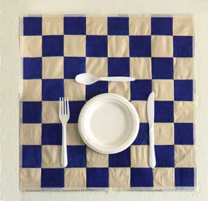 3D table setting for the wall